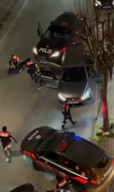 Ehliyetsiz sürücü ve arkadaşları uygulamadan kaçtı ortalığı birbirine kattı