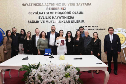 Nikahı kıyılacak çifte Başkan Aydın’dan ’Sevgililer Günü’ sürprizi