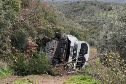 Uçurumdan uçtu araçtan burnu bile kanamadan çıktı