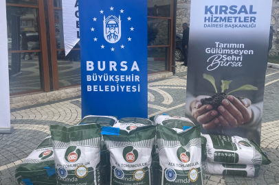 Bursa Büyükşehir'den çiftçiye tohum desteği