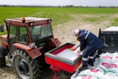 Büyükşehirin ürettiği sıvı gübrede ilk uygulama başlatıldı