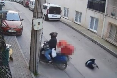Bursa'da yola fırlayan çocuğa motosikletli kurye çarptı