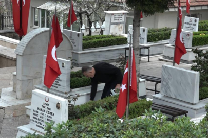 Bayram öncesi, şehitlikte hüzün
