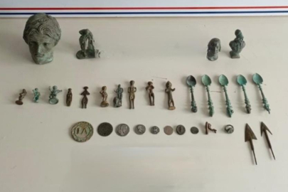 Aranan şahsın evinde Roma dönemine ait tarihi eser yakalandı