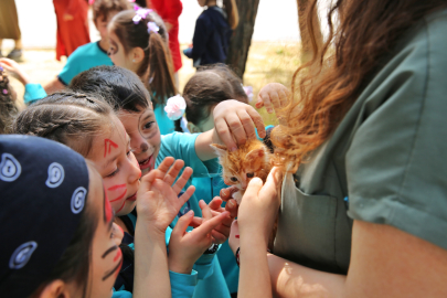 Çocuklara hayvan sevgisi aşılandı