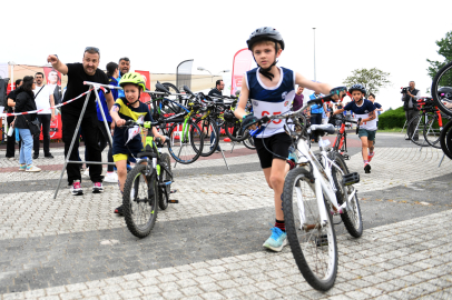 Genç sporcuların duatlon heyecanı