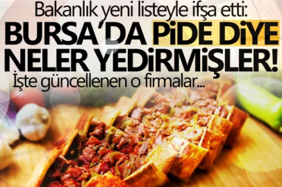 Bursa'da pide diye bakın ne yedirmişler!