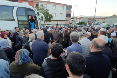 Gemlikli hacı adayları kutsal topraklara dualarla uğurlandı