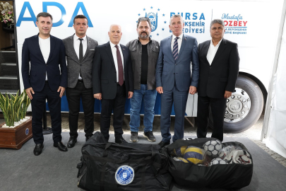 Büyükşehirden Harmancıkspor'a malzeme desteği
