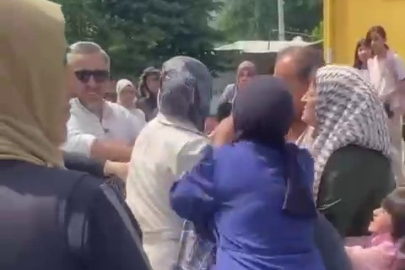 Çocukların okuma bayramında veliler böyle kavga etti