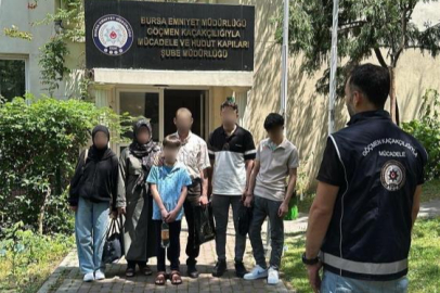 Bursa’da "Şok ev" operasyonu...7 kaçak göçmen yakalandı