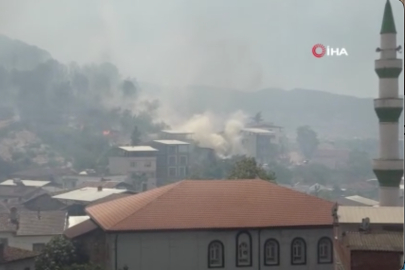 Bursa’da orman yangını köydeki evlere sıçradı... Mahalleli gözyaşları içinde tahliye edildi