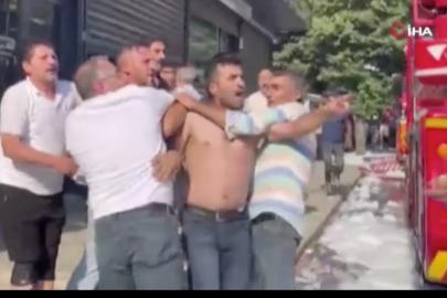 Yangını müdahale eden itfaiye ekiplerine saldırdılar