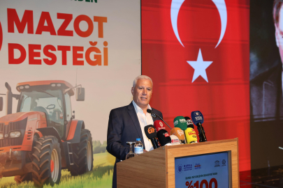 Bursa Büyükşehir’den üreticiye güçlü katkı: Yüzde 100 hibeli mazot desteği