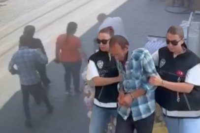 Cadde üzerindeki hırsızlık kamerada