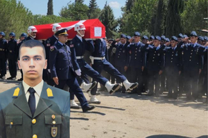 Kara astsubay öğrencisi toprağa verildi