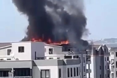 Bursa'da 6 katlı apartmanda yangın