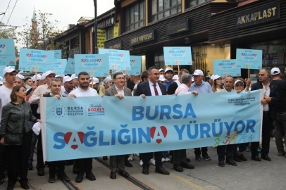 Bursalılar, sağlık için yürüdü