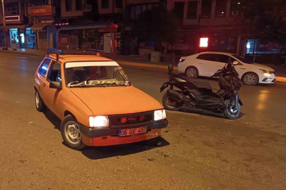Bursa'da Drift Yapan Otomobil Motosikletle Çarpıştı: 2 Yaralı