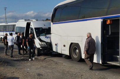 Gemlik’te zincirleme kaza: 9 işçi yaralandı