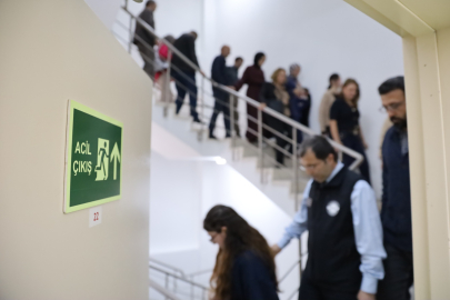 Büyükşehir Belediyesi’nde gerçeği aratmayan tatbikat