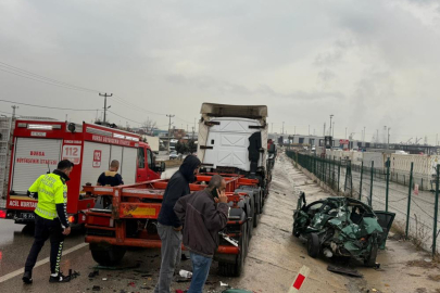 Gemlik Serbest Bölge yolunda kaza: 1 ağır yaralı