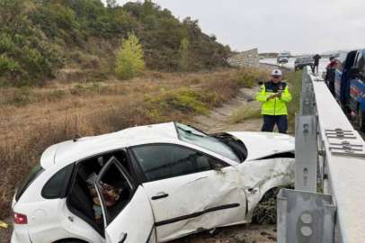 Bursa'da yoğun yağışla gelen kaza: 4 yaralı