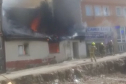 Bursa Nilüfer Konak Mahallesi'nde 2 Katlı Müstakil Ev Alev Alev Yandı!