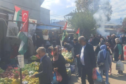 Bursa'nın Çeltik Mahallesinden Gazze’ye destek