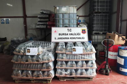 Bursa'da kaçak motor yağı üretimi