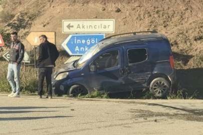 Çarpışmanın etkisiyle kanala uçtu