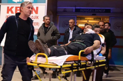 Kömürleri indirirken yüzüne demir saplandı