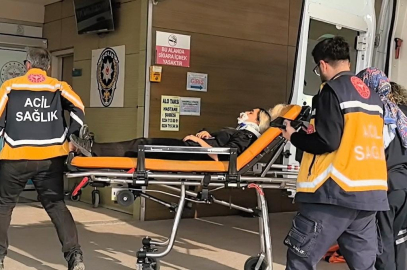 Motosikletin çarptığı kadın yaralandı