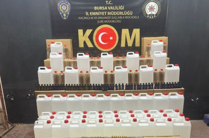 Bursa’da kaçak alkol operasyonu!