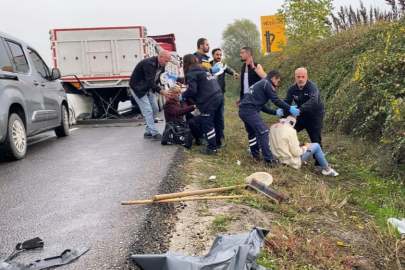 "Sakin ol anne ölmedik" yaralı sürücüden teselli