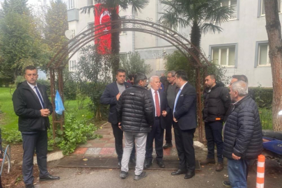 Başkan Bozbey'den şehit binbaşının ailesine taziye ziyareti