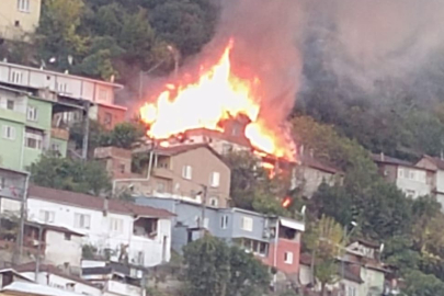Bursa Kuştepe'de iki ev yanıyor