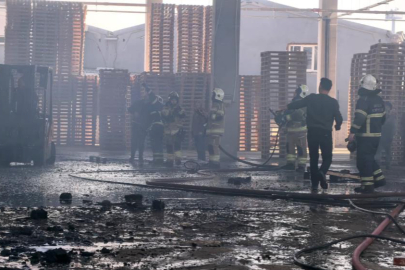 Bursa’da palet fabrikası alevlere teslim oldu