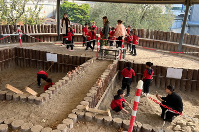 Öğrenciler, Arkeopark’ta arkeolojiyi tanıyor