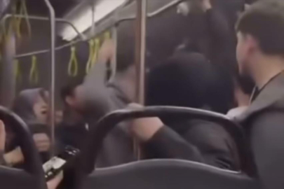 Bursa’da otobüste yumruk yumruğa kavga kamerada