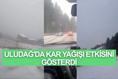 Uludağ'da kar yağışı etkisini gösterdi