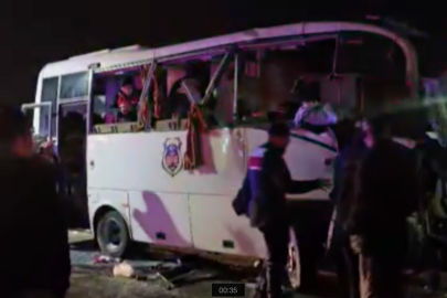 Cezaevi Aracı Kaza Yaptı: 12’si Mahkum 23 Yaralı