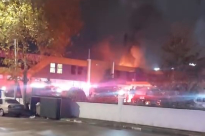 Kestel'de fabrika yangını paniğe neden oldu