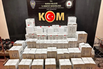 Bursa'da bin 200 litre etil alkol ele geçirildi