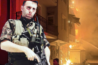 Acı üstüne acı: Şehit babasının evi alevlere teslim oldu