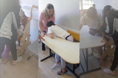 Bursa'da kan donduran görüntüler: Otizmli öğrenciler ders boyunca bağlı tutulmuş