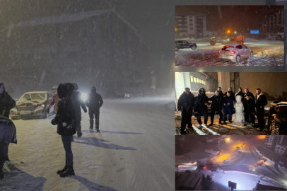 Ekipler aralıksız çalışıyor...Uludağ'da yoğun kar var