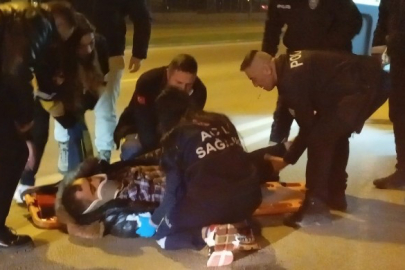 Üst geçidi kullanmadı canından oluyordu