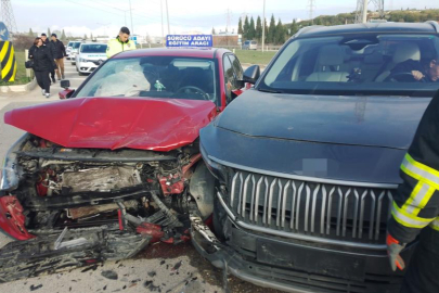 Aday sürücü direksiyon sınavında kaza yaptı: 4 yaralı