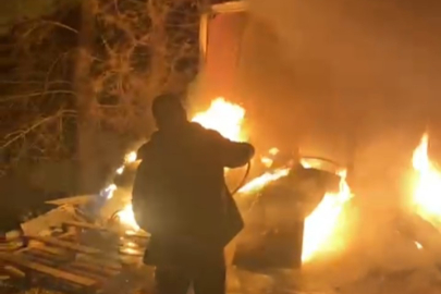 Küllükte unutulan sigara yangına neden oldu